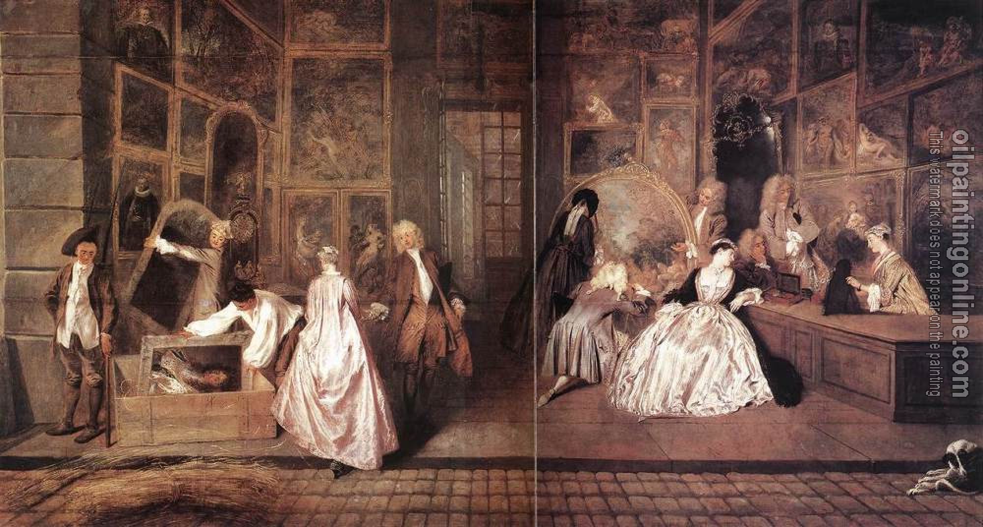 Watteau, Jean-Antoine - L'Enseigne de Gersaint